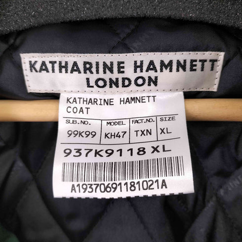 キャサリンハムネットロンドン KATHARINE HAMNETT LONDON ライナー付きトレンチコート メンズ import:XL