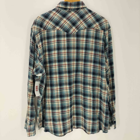 ラングラー Wrangler 90S WESTERN SHIRTS マドラスチェック スナップボタン ウエスタン シャツ メンズ import:XL