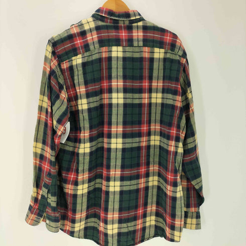 エルエルビーン L.L.Bean 80-90S USA製 C246 マドラスチェック ボタンダウン L/S シャツ メンズ import:L