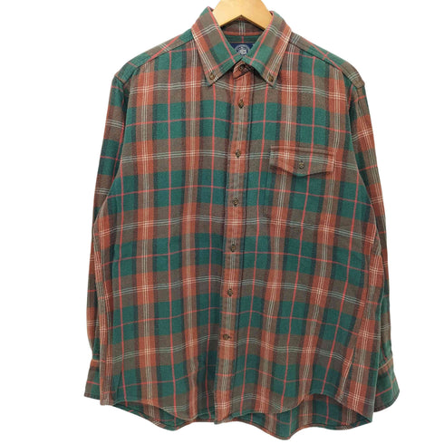 ジェイプレス J.PRESS ボタンダウンチェックネルシャツ メンズ JPN:M