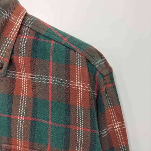 ジェイプレス J.PRESS ボタンダウンチェックネルシャツ メンズ JPN:M