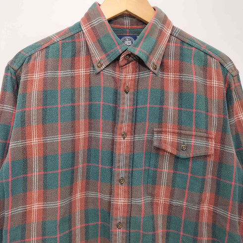 ジェイプレス J.PRESS ボタンダウンチェックネルシャツ メンズ JPN:M