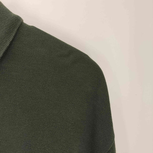 ポロバイラルフローレン Polo by RALPH LAUREN ポニー 刺繍 裾スリット 鹿の子 L/S ポロ シャツ メンズ import:M