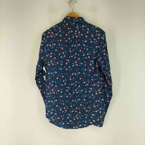 ザラ ZARA SLIM FIT 総柄 L/S BDシャツ メンズ