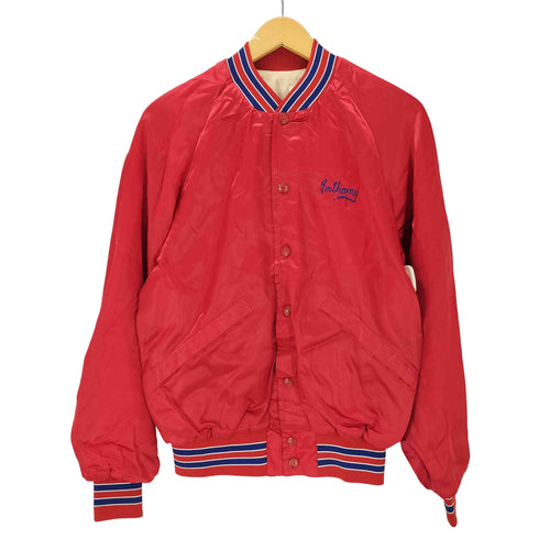 キングルイ King louie 筆記体 ロゴ リブライン ナイロン サテン ブルゾン ジャケット メンズ