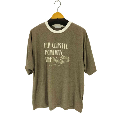 MUHET プリントリンガーTシャツ メンズ LL