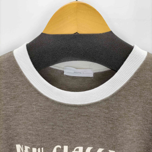 MUHET プリントリンガーTシャツ メンズ LL