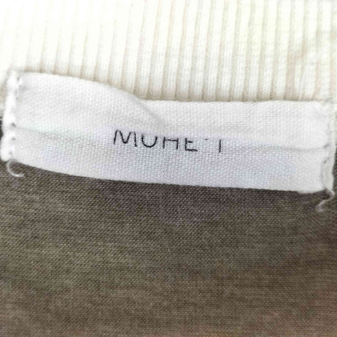 MUHET プリントリンガーTシャツ メンズ LL