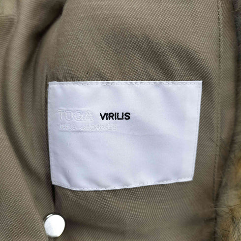 トーガビリリース TOGA VIRILIS 21AW フェイクファー コート メンズ JPN:44