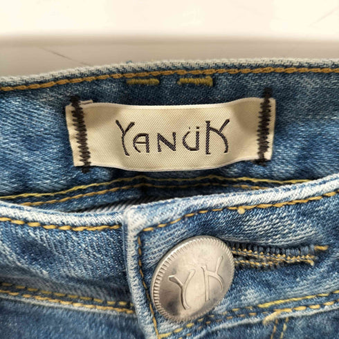 ヤヌーク YANUK CECILボーイズクロップドデニムパンツ レディース 24