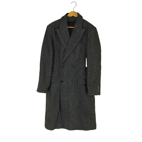 ザラ ZARA ダブルブレストチェスターコート メンズ import:M