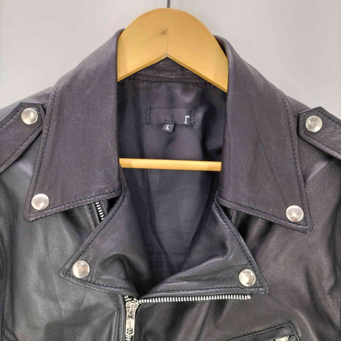 r Genuine Leather Rider's Jacket 本革 リアルレザー ダブル ライダース ジャケット メンズ JPN:L