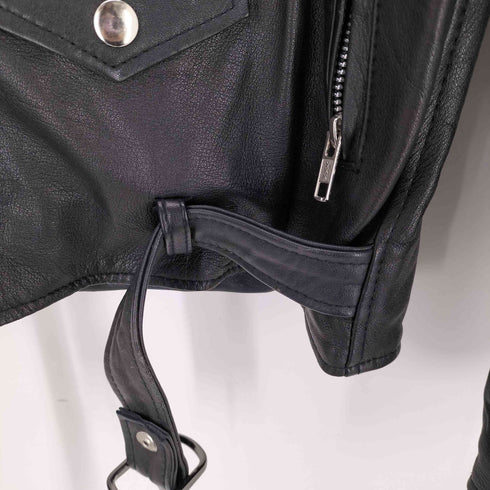 r Genuine Leather Rider's Jacket 本革 リアルレザー ダブル ライダース ジャケット メンズ JPN:L