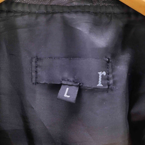 r Genuine Leather Rider's Jacket 本革 リアルレザー ダブル ライダース ジャケット メンズ JPN:L