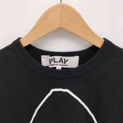 プレイコムデギャルソン PLAY COMME des GARCONS AD2018 Inverted Heart Logo T-Shirt レディース import:S