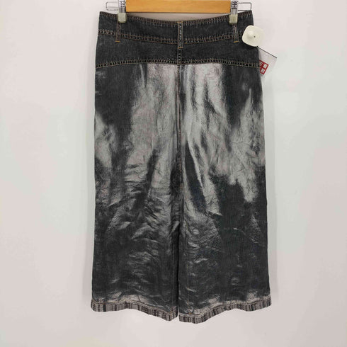 ディーゼル DIESEL 23AW O-YIN-DEN トロンプルイユ デニム 転写 スカート レディース EUR:38