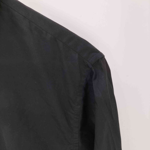 ブラックコムデギャルソン BLACK COMME des GARCONS AD2018 特殊加工 L/S シアー ポリ シャツ メンズ JPN:M