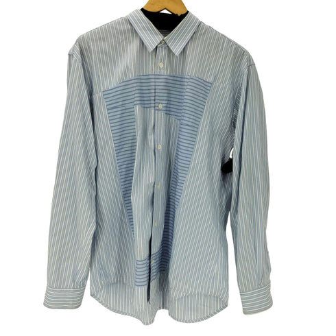 コムデギャルソンシャツ COMME des GARCONS SHIRT フランス製 パッチワーク ストライプ L/S シャツ メンズ X