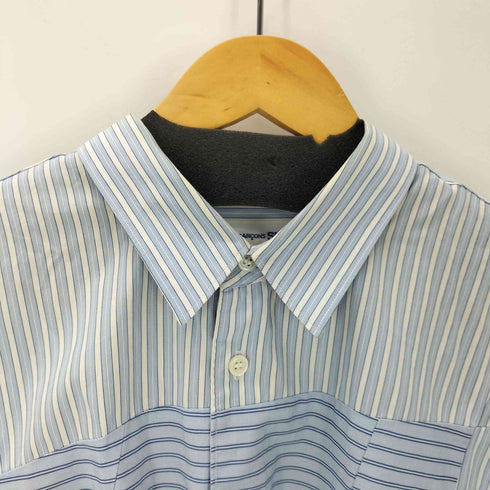 コムデギャルソンシャツ COMME des GARCONS SHIRT フランス製 パッチワーク ストライプ L/S シャツ メンズ X