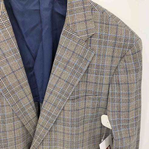 FRATELLI TALLIA DI DELFINO チェック柄 背抜き 2B テーラードジャケット メンズ