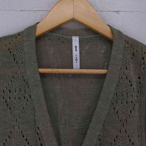 グラム glamb リネン混Vネックカーディガン メンズ 3