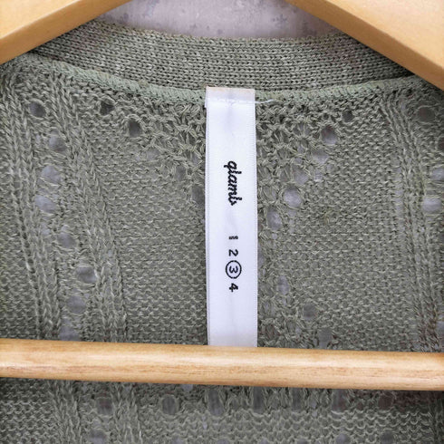 グラム glamb リネン混Vネックカーディガン メンズ 3