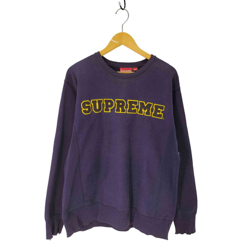シュプリーム Supreme 初期 紙タグ カレッジロゴ クルーネックスウェット メンズ JPN:L