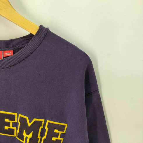 シュプリーム Supreme 初期 紙タグ カレッジロゴ クルーネックスウェット メンズ JPN:L