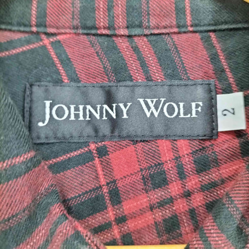 ジョニーウルフ JOHNNY WOLF シワ加工 L/S シャツ Y2K メンズ 2