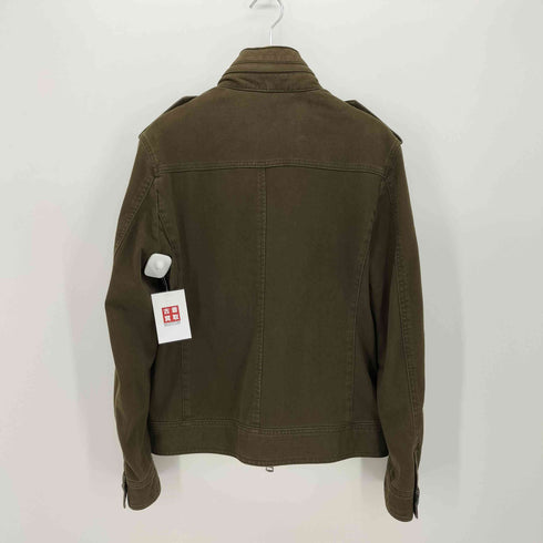 バーバリーブラックレーベル BURBERRY BLACK LABEL パッカブルフード ダブルジップ スタンドカラー ミリタリー ジャケット メンズ import:M