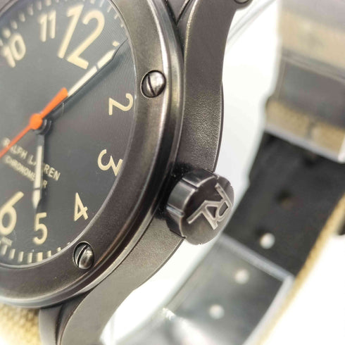 ラルフローレン RALPH LAUREN スイス製 サファリ クロノメーター 自動巻き 時計 メンズ