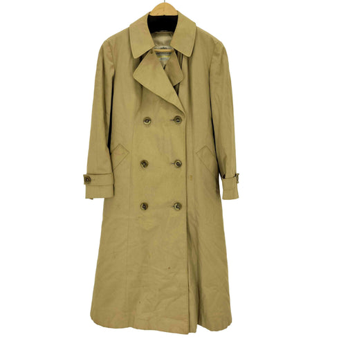 アクアスキュータム AQUASCUTUM 70-80s カナダ製 AQUA5 チェックライナー付 トレンチコート レディース