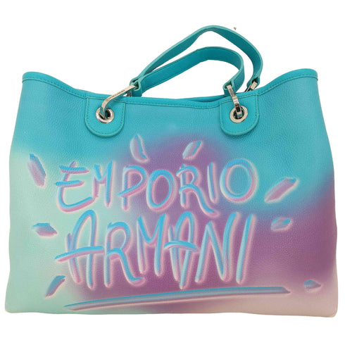 エンポリオアルマーニ EMPORIO ARMANI MyEA ショッパー グラフィティプリント トートバッグ レディース