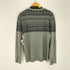 バーバリーブラックレーベル BURBERRY BLACK LABEL ノルディック柄 ホースロゴ刺繍Vネックニット メンズ JPN:2