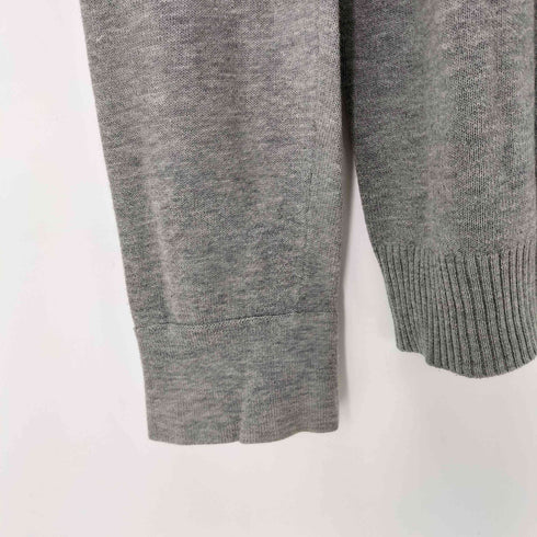 バーバリーブラックレーベル BURBERRY BLACK LABEL ノルディック柄 ホースロゴ刺繍Vネックニット メンズ JPN:2