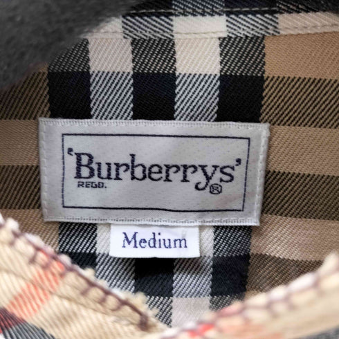 バーバリーズ BURBERRYS シャドーホース ノバチェック バンドカラーシャツ メンズ import:M