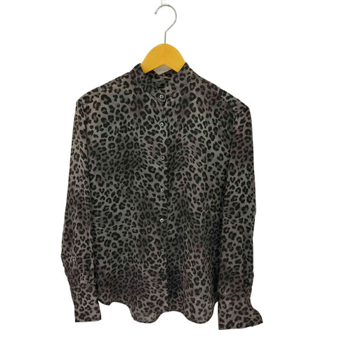 ジャーナルスタンダード JOURNAL STANDARD レオパード柄 長袖 バンドカラーシャツ レディース