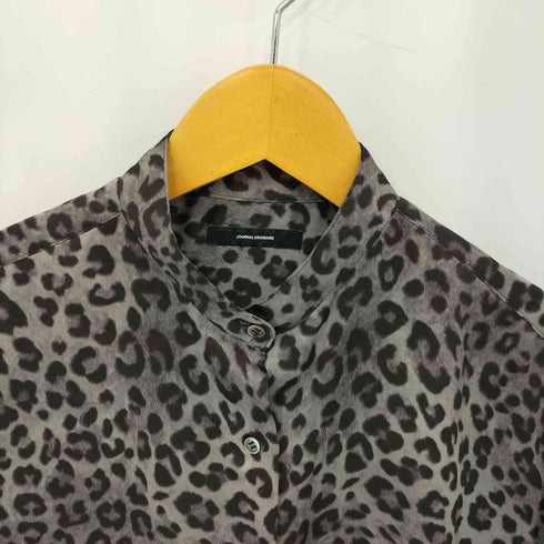 ジャーナルスタンダード JOURNAL STANDARD レオパード柄 長袖 バンドカラーシャツ レディース