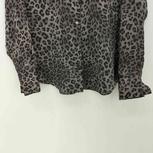 ジャーナルスタンダード JOURNAL STANDARD レオパード柄 長袖 バンドカラーシャツ レディース