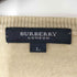 バーバリーロンドン BURBERRY LONDON ホースロゴ刺繍 ハイゲージVネックリブニット メンズ JPN:L