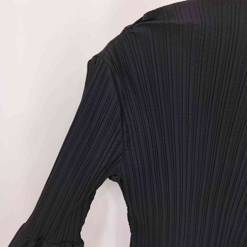 grespa フレアスリーブ ハイネック プリーツ カットソー レディース M-L