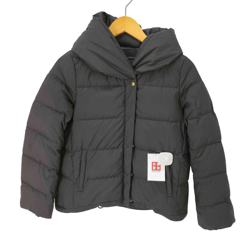ユナイテッドアローズグリーンレーベルリラクシング UNITED ARROWS green label relaxing ハッスイ フード ショート ダウンジャケット レディース JPN:36