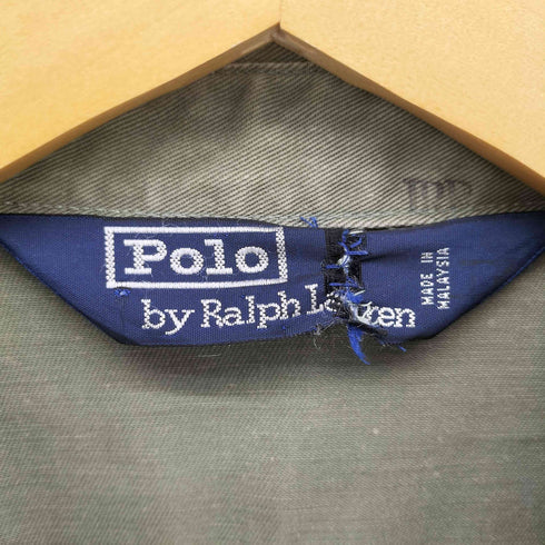 ポロバイラルフローレン Polo by RALPH LAUREN 90S ポニー 刺繍 コットン ツイル スイングトップ ブルゾン メンズ import:M