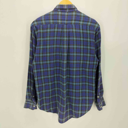 ポロカントリーラルフローレン POLO COUNTRY RALPH LAUREN 80-90S ポニー 刺繍 チェック ボタンダウン L/S ネル シャツ メンズ import:M
