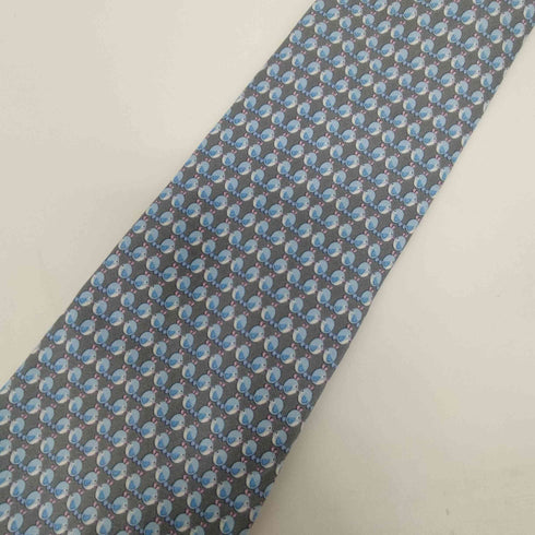 サルヴァトーレフェラガモ Salvatore Ferragamo シルク100 鳥柄 ネクタイ メンズ