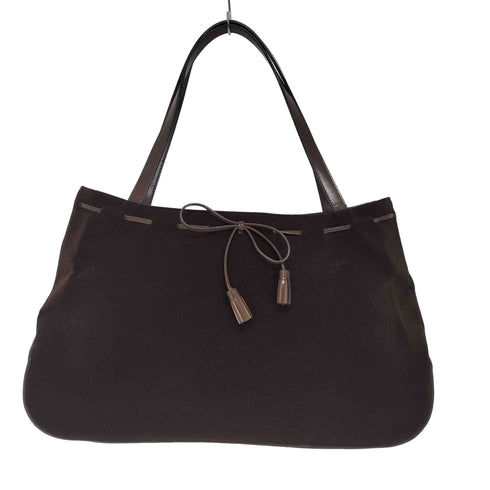 アニヤハインドマーチ ANYA HINDMARCH リボンデザイン ベロア ショルダーバッグ ハンドバッグ レディース