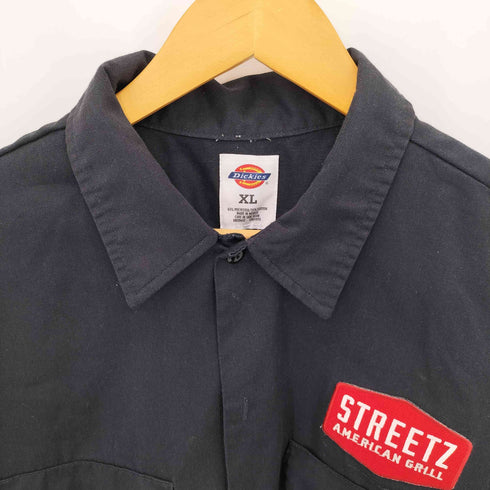 ディッキーズ Dickies 企業ロゴワッペン フラップポケット ワークシャツ メンズ XL