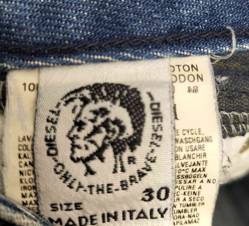 ディーゼル DIESEL RESLIM ダメージ加工 スリムストレート デニム メンズ 30