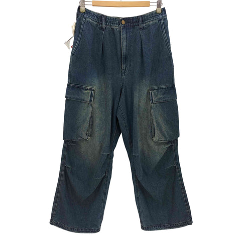 モノマート MONO-MART ヴィンテージメイクバギーセミワイドM-47カーゴデニムパンツ メンズ JPN:S