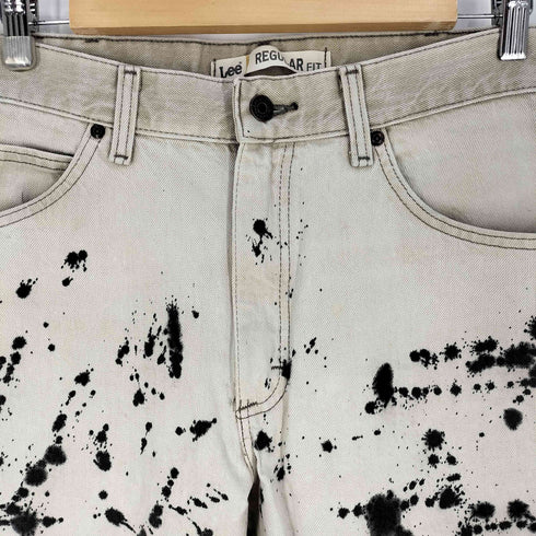 リー Lee REGULAR FIT 00S メキシコ製 ブリーチ加工 ジップフライデニム メンズ 38/30